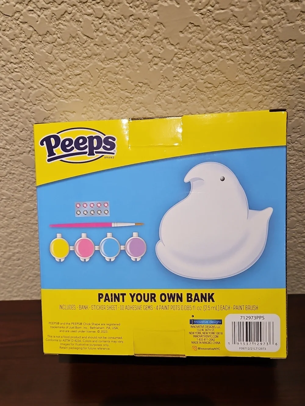 Peeps Paint Your Own Money Bank
